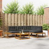 Outdoor Sofa Set Natural and Anthracite
