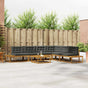 7 pcs Outdoor Sofa Set Solid Acacia Wood and Polyester