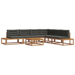 7 pcs Outdoor Sofa Set Solid Acacia Wood and Polyester