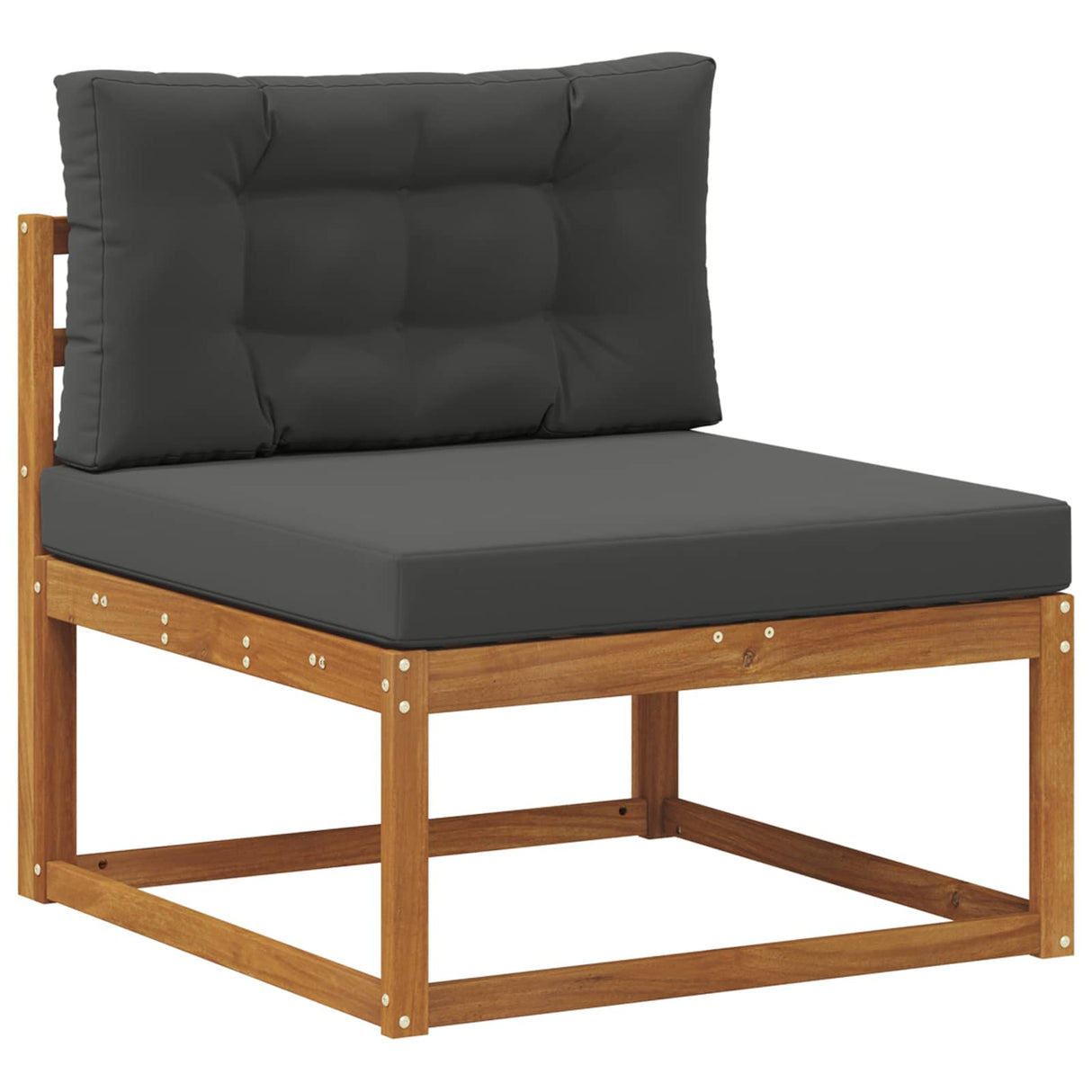 Outdoor Sofa Set with Cushion 9 pcs Natural and Anthracite
