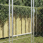 Dog Cage Silver 400 x 200 x 200 cm Galvanised Steel