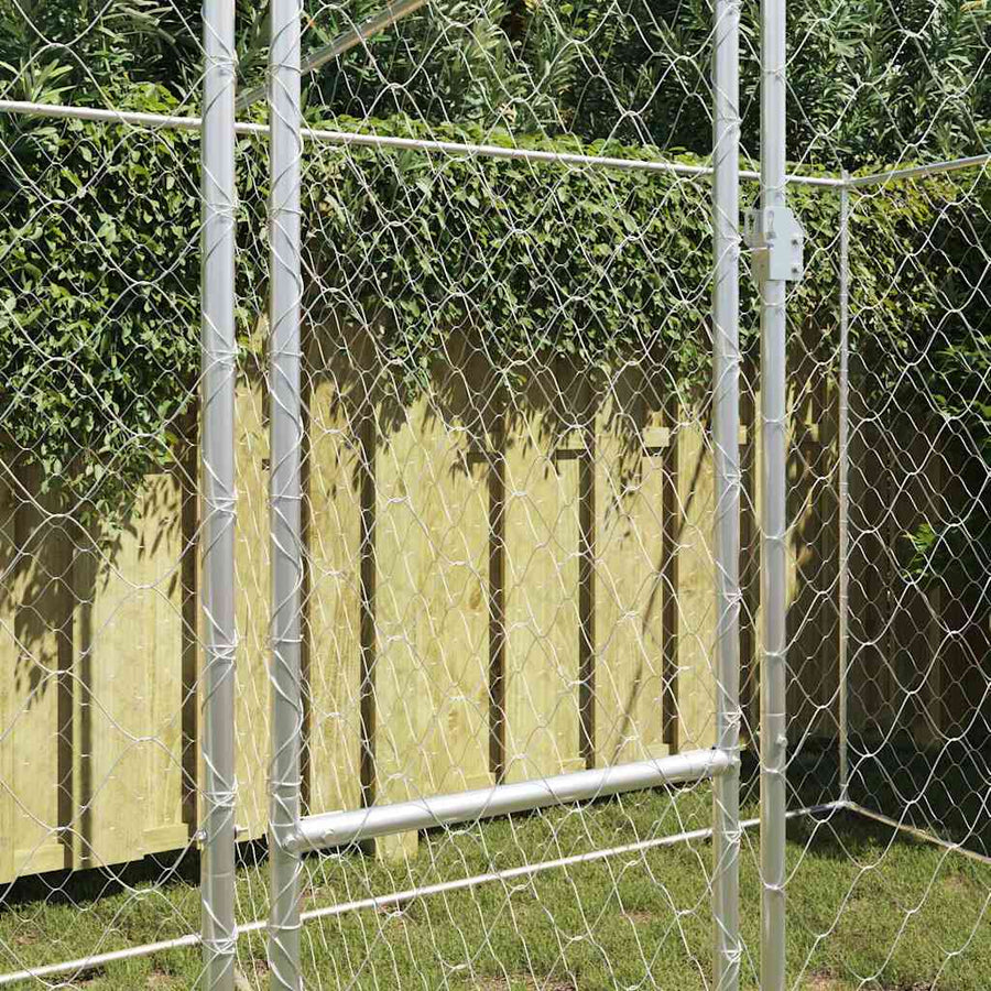 Dog Cage Silver 400 x 200 x 200 cm Galvanised Steel