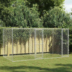 Dog Cage Silver 400 x 200 x 200 cm Galvanised Steel