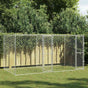 Dog Cage Silver 400 x 200 x 200 cm Galvanised Steel