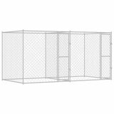 Dog Cage Silver 400 x 200 x 200 cm Galvanised Steel