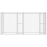 Dog Cage Silver 400 x 200 x 200 cm Galvanised Steel