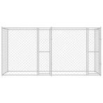 Dog Cage Silver 400 x 200 x 200 cm Galvanised Steel