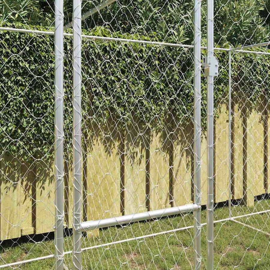 Dog Cage Silver 600 x 200 x 200 cm Galvanised Steel