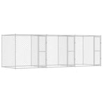 Dog Cage Silver 600 x 200 x 200 cm Galvanised Steel