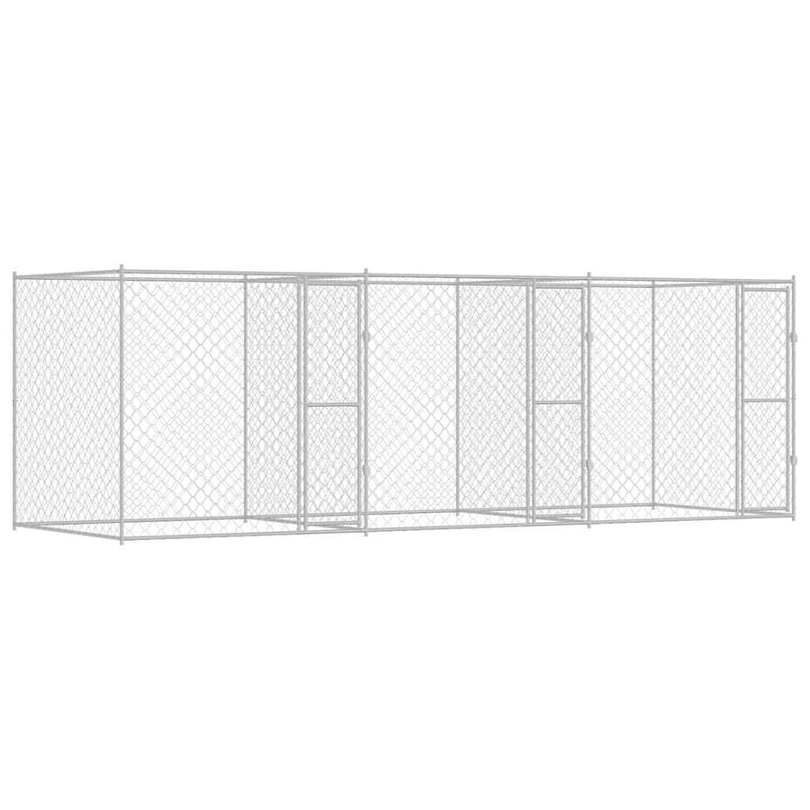 Dog Cage Silver 600 x 200 x 200 cm Galvanised Steel
