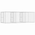 Dog Cage Silver 600 x 200 x 200 cm Galvanised Steel
