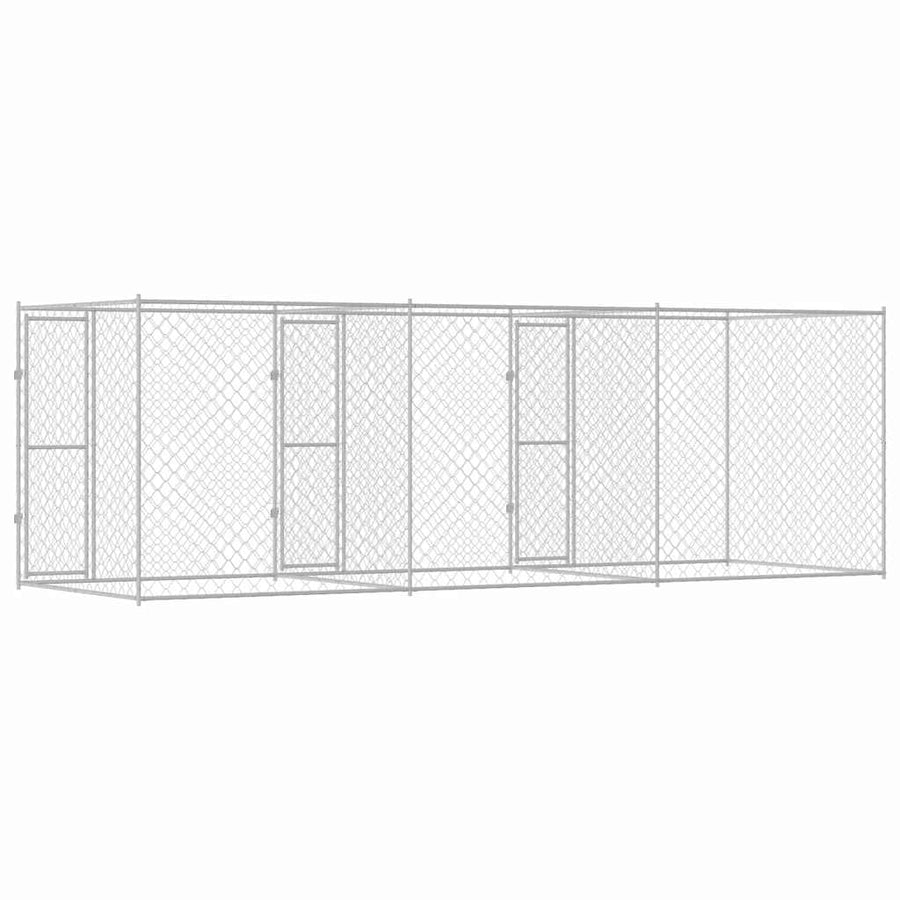 Dog Cage Silver 600 x 200 x 200 cm Galvanised Steel