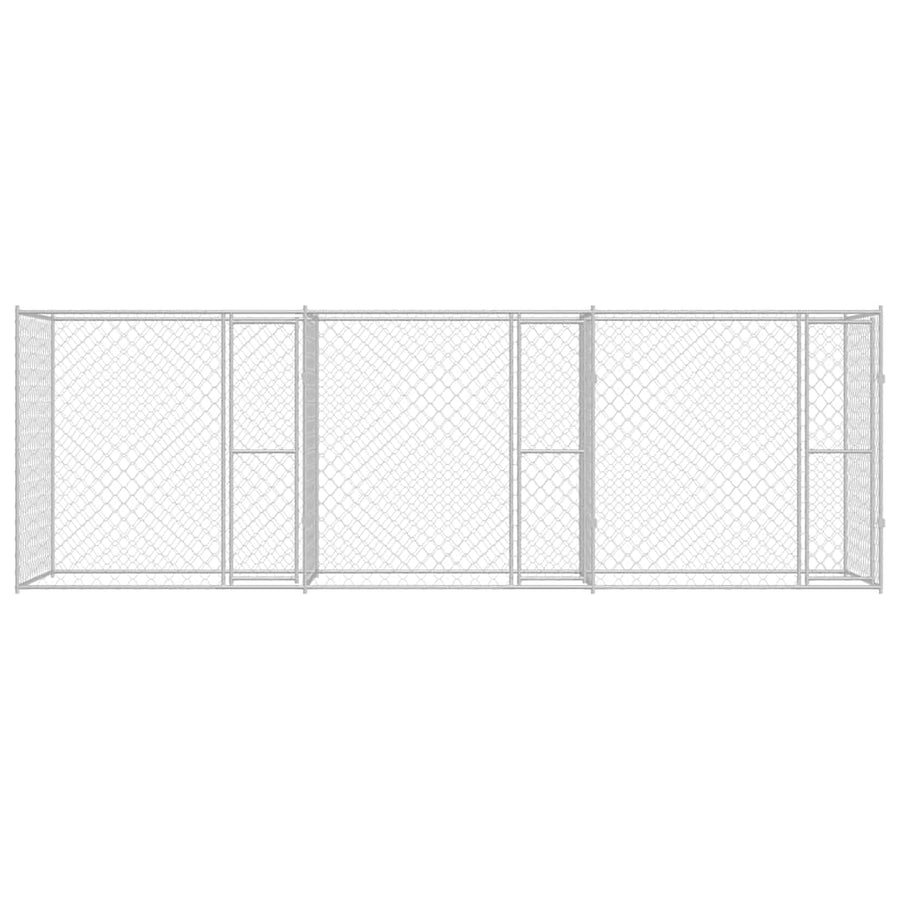 Dog Cage Silver 600 x 200 x 200 cm Galvanised Steel