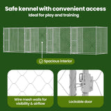 Dog Cage Silver 800 x 200 x 200 cm Galvanised Steel