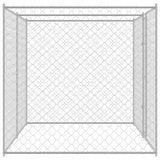 Dog Cage Silver 400 x 200 x 200 cm Galvanised Steel