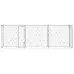 Dog Cage Silver 600 x 200 x 200 cm Galvanised Steel
