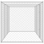 Dog Cage Silver 600 x 200 x 200 cm Galvanised Steel