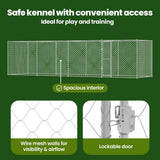 Dog Cage Silver 800 x 200 x 200 cm Galvanised Steel