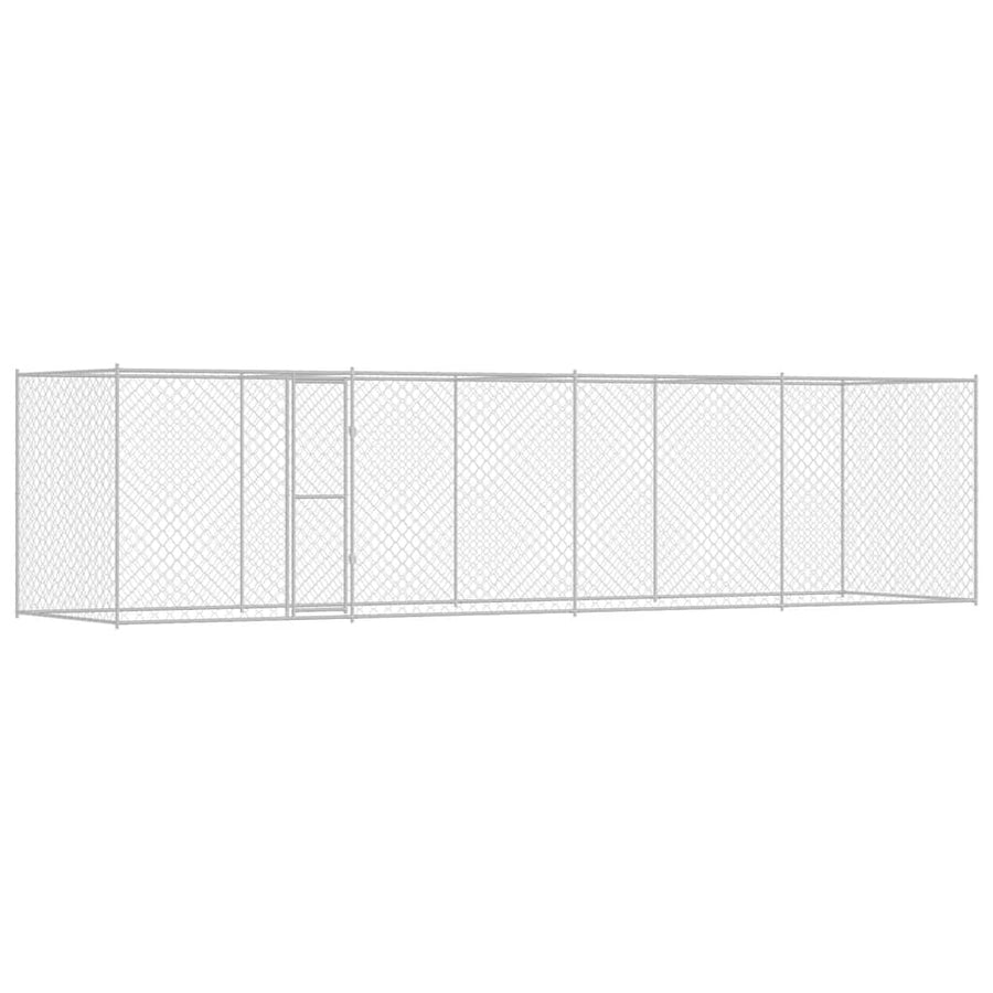 Dog Cage Silver 800 x 200 x 200 cm Galvanised Steel
