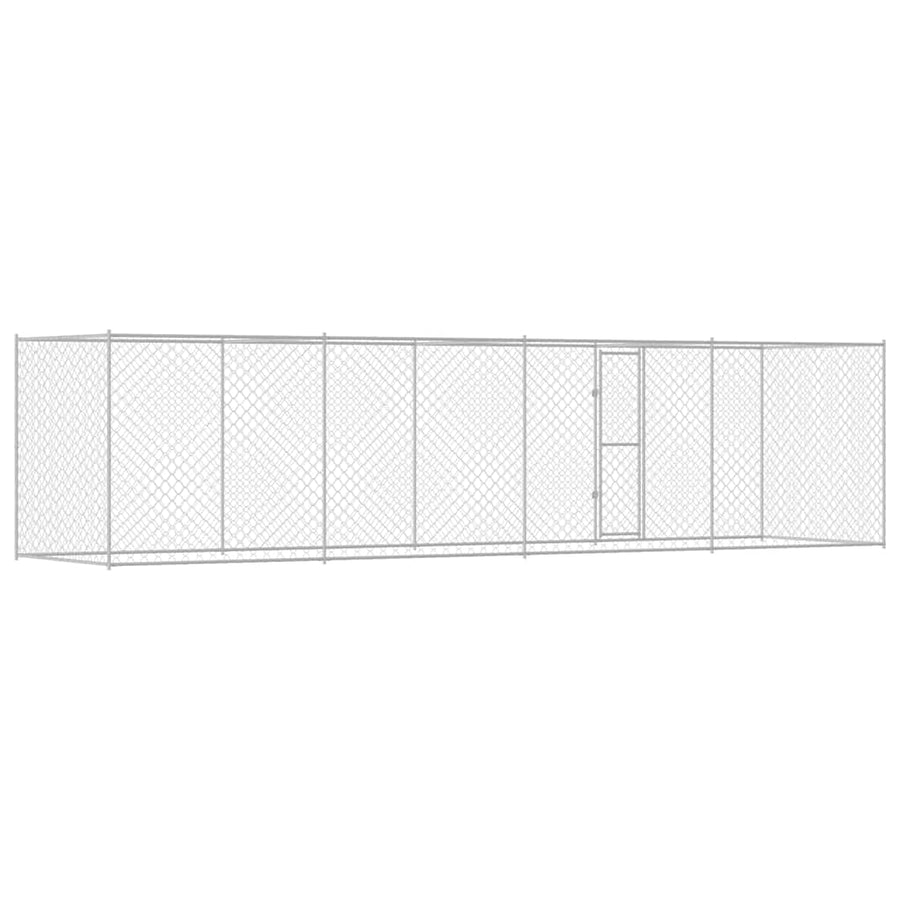 Dog Cage Silver 800 x 200 x 200 cm Galvanised Steel