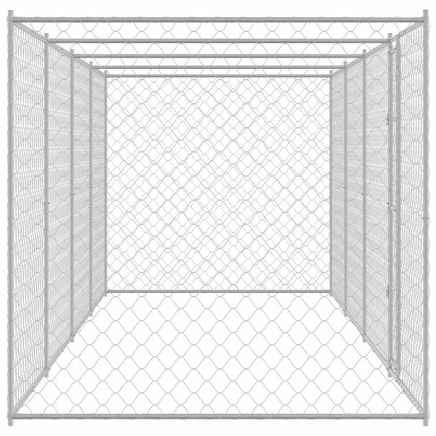 Dog Cage Silver 800 x 200 x 200 cm Galvanised Steel