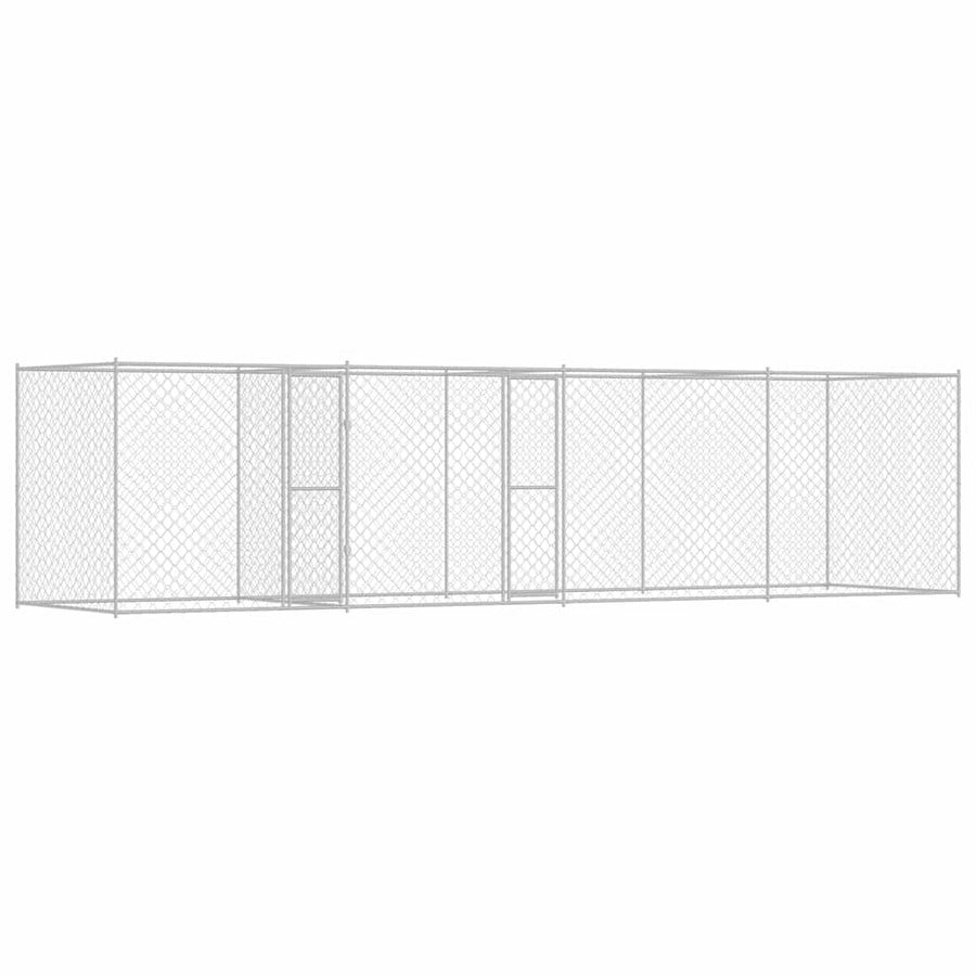 Dog Cage Silver 600 x 200 x 200 cm Galvanised Steel