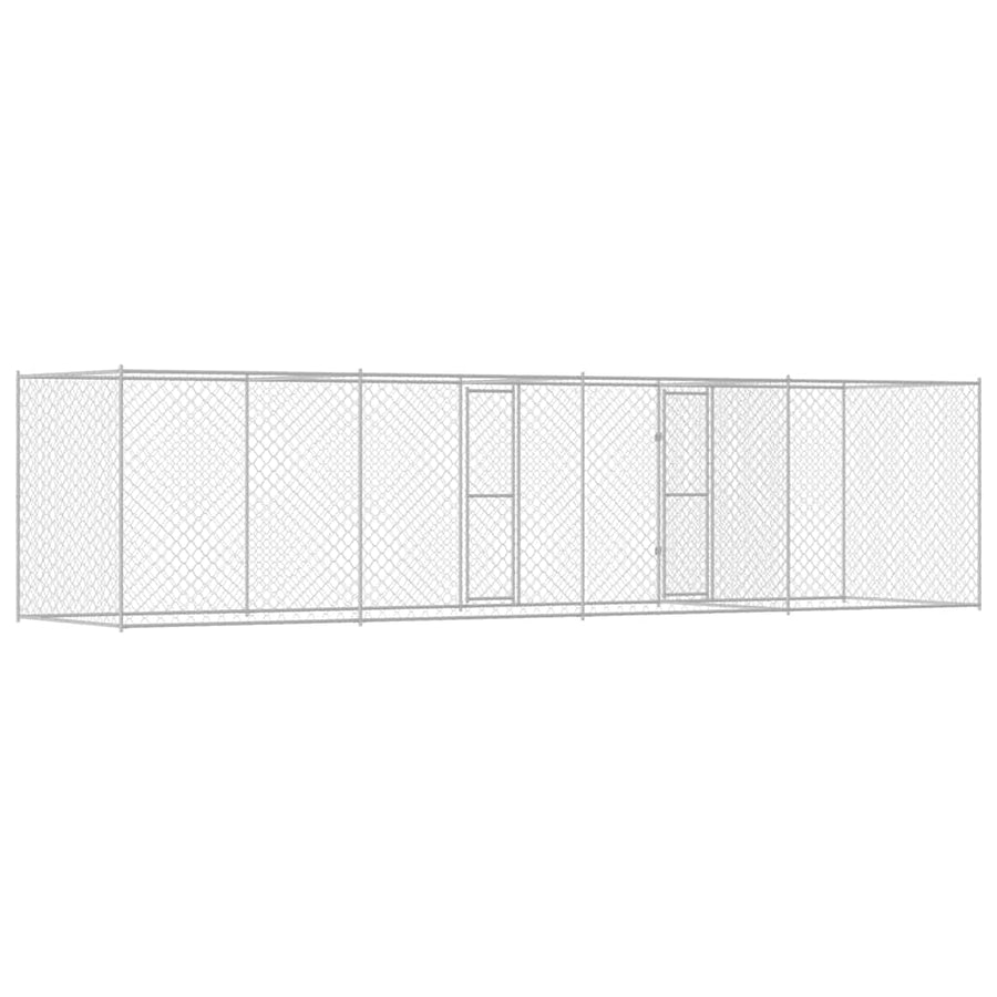Dog Cage Silver 600 x 200 x 200 cm Galvanised Steel