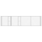 Dog Cage Silver 600 x 200 x 200 cm Galvanised Steel