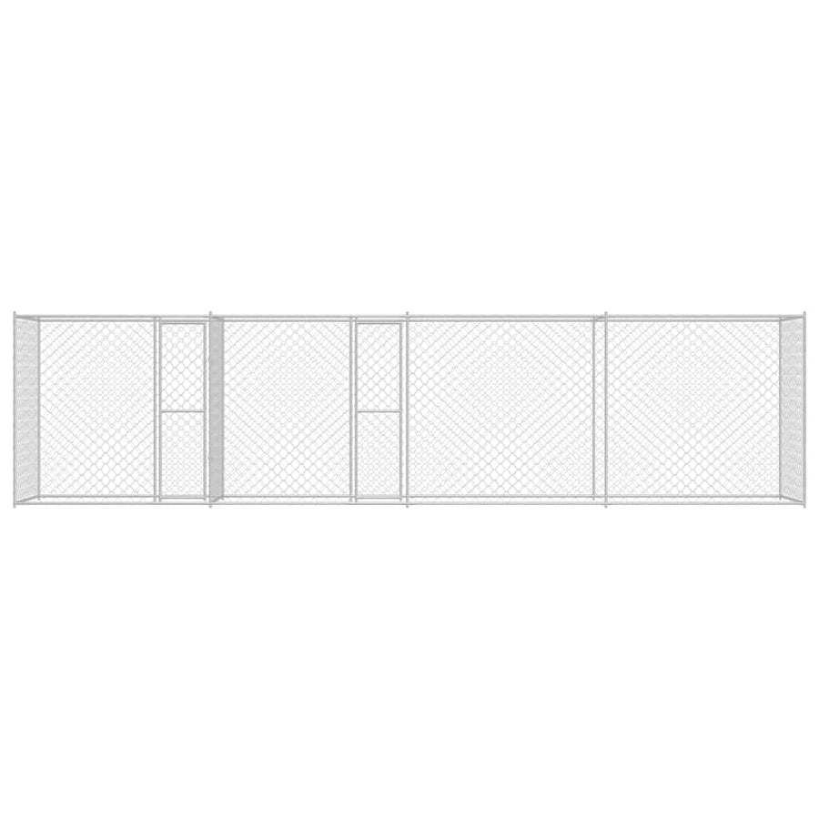 Dog Cage Silver 600 x 200 x 200 cm Galvanised Steel