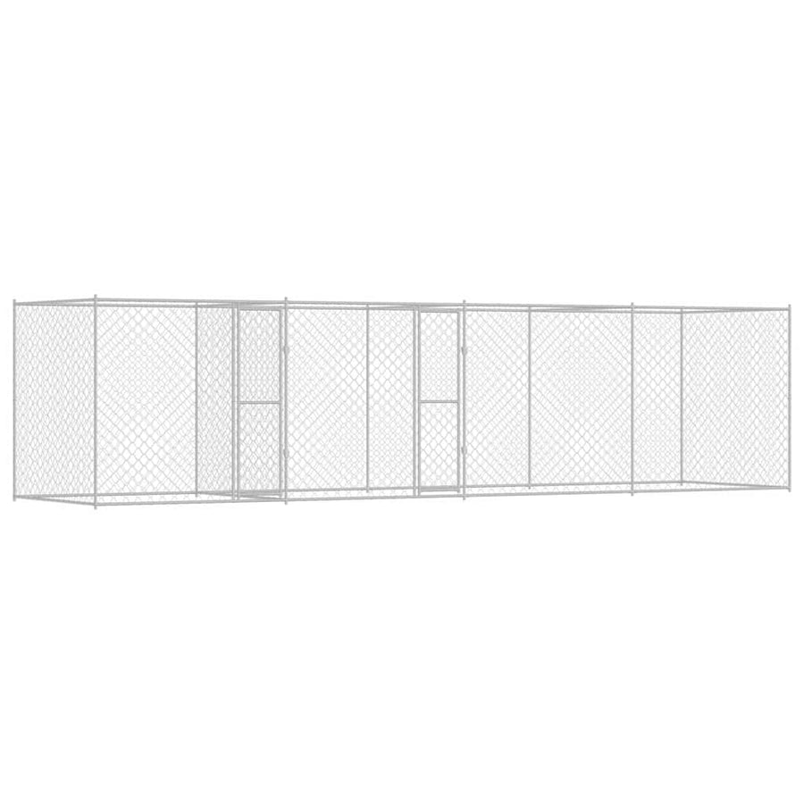 Dog Cage Silver 800 x 200 x 200 cm Galvanised Steel