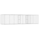 Dog Cage Silver 800 x 200 x 200 cm Galvanised Steel