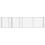 Dog Cage Silver 800 x 200 x 200 cm Galvanised Steel
