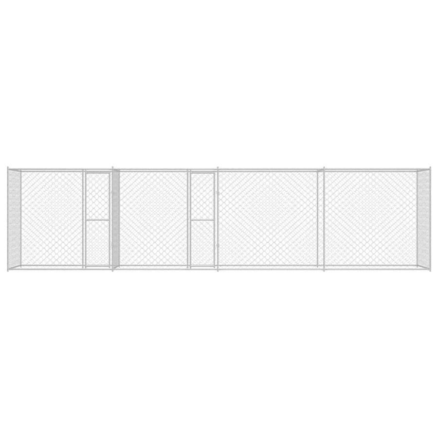 Dog Cage Silver 800 x 200 x 200 cm Galvanised Steel