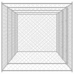 Dog Cage Silver 800 x 200 x 200 cm Galvanised Steel