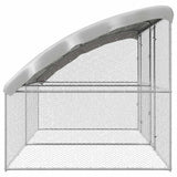 Chicken Cage 2 pcs Silver 400 x 200 x 200 cm Galvanised Steel