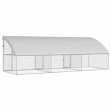 Chicken Cage 3 pcs Silver 600 x 200 x 200 cm Galvanised Steel