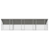 Chicken Cage 4 pcs Silver 800 x 200 x 200 cm Galvanised Steel