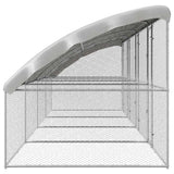 Chicken Cage 4 pcs Silver 800 x 200 x 200 cm Galvanised Steel