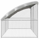 Chicken Cage 2 pcs Silver 400 x 200 x 200 cm Galvanised Steel