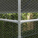 Chicken Cage 4 pcs Silver 800 x 200 x 200 cm Galvanised Steel