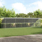 Chicken Cage with 1 Door 4 pcs Silver 800x200x200cm