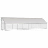Chicken Cage 4 pcs Silver 800 x 200 x 200 cm Galvanised Steel