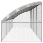 Chicken Cage with 1 Door 4 pcs Silver 800x200x200cm