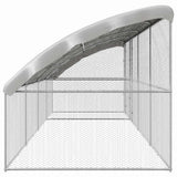 Chicken Cage 4 pcs Silver 800 x 200 x 200 cm Galvanised Steel