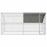 Chicken Cage 2 pcs Silver 400 x 200 x 200 cm Steel and PE