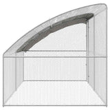 Chicken Cage 2 pcs Silver 400 x 200 x 200 cm Steel and PE - 45-Degree Angle
