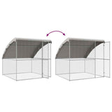 Chicken Cage 4 pcs Silver 800 x 200 x 200 cm Steel and PE - Extra Image