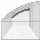 Chicken Cage 4 pcs Silver 800 x 200 x 200 cm Steel and PE - 45-Degree Angle
