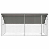 Dog Kennel 2 pcs Silver 4 x 2 x 2 m Galvanised steel