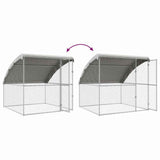 Dog Kennel 4 pcs Silver 8 x 2 x 2 m Galvanised steel - Extra Image